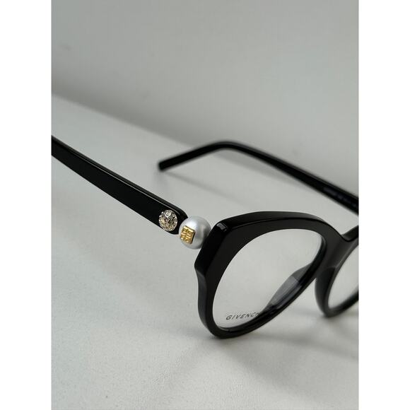 NEW Givenchy GV50048I Cat Eye Pearl Black Crystal Frames main image 10